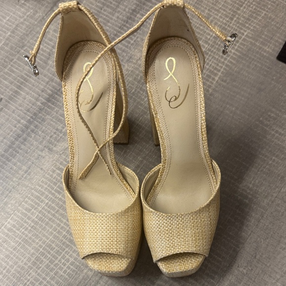 Sam Edelman Beige Platform Heels - Picture 4 of 4